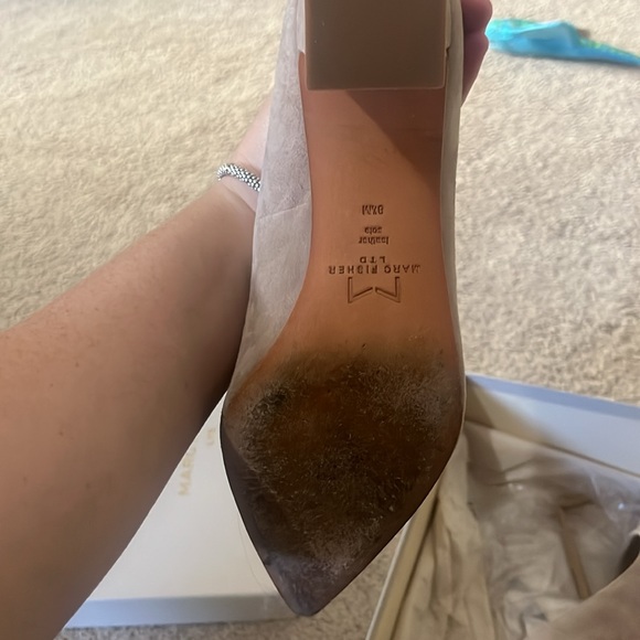 Marc Fisher LTD ZALA 8.5 M Natural Suede - Picture 10 of 11
